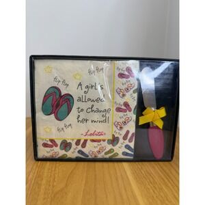 Lolita Flip Flop Hostess Set Napkins and Spreader Summer Beach Theme NWT